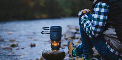 Esbit - Zestaw do gotowania kuchenka z garnkami Cookset (Spirit/Solid Fuel) - 985 ml - CS985HA