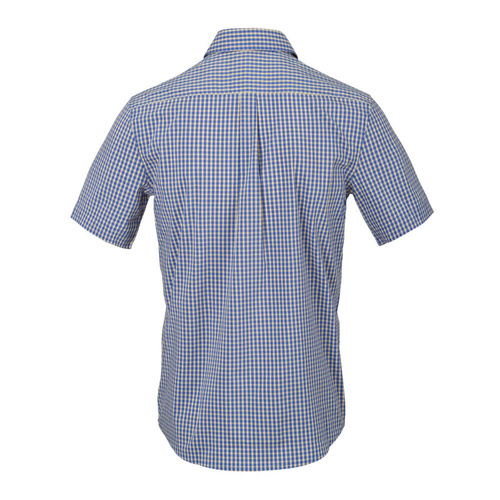 Helikon - Koszula Covert Concealed Carry Short Sleeve - Royal Blue Checkered - KO-CCS-CB-C4
