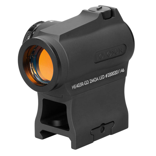 Holosun - Kolimator zamknięty HE403R - Złoty znak celowniczy - Montaż niski i 1/3 Co-witness - HE403R-GD