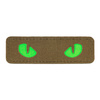 M-Tac - Naszywka Cat Eyes - Fluorescencyjna - Wycinana laserowo - Cordura - Brąz - 5832