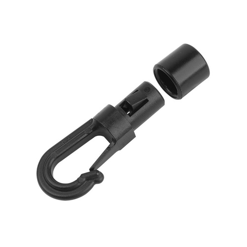 ITW Nexus - Karabinek z montażem do linki Shockcord Hook - Czarny - 35I-KH5-BLK