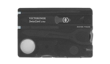 Niezbędnik Victorinox Swiss Card Lite - 13 funkcji - Czarny przezroczysty - 0.7333.T3