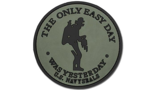 FOSTEX - Naszywka 3D - The only easy day - Navy Seals - Zielony OD