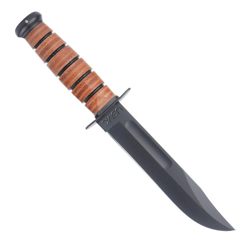Ka-Bar 1217 - Nóż wojskowy - USMC The Legend - Pochwa skórzana