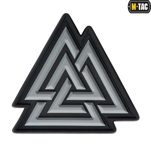 M-Tac - Naszywka 3D PVC Valknut - Czarny / Szary - 51163211