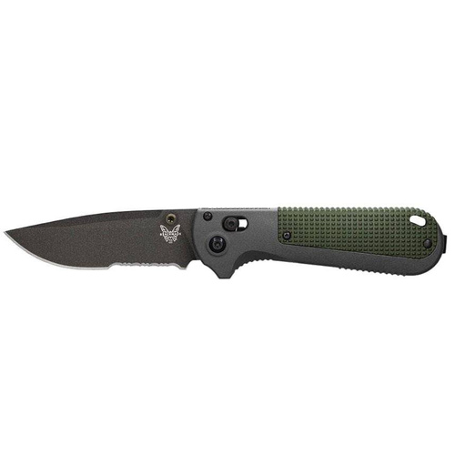 Benchmade - Nóż składany 430SBK Redoubt - D2 - Szary/Zielony - 430SBK