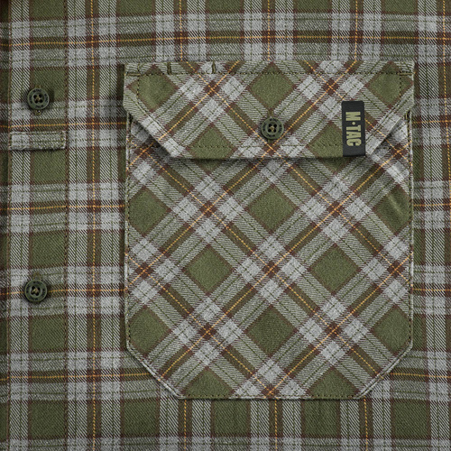 Koszula taktyczna M-Tac Lumberjack Cotton Shirt - Oliwkowa/Szara - 20118001