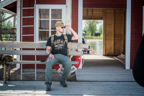 Helikon - Czapka z daszkiem Folding Outdoor Cap - Czarny - CZ-FOC-NL-01