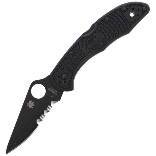 Spyderco - Nóż składany Delica® 4 FRN Black / Black Blade - C11PSBBK