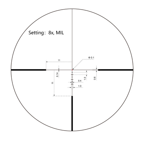 Vector Optics - Luneta biegowa Continental x8 1-8x24i ED Fiber - SFP - VET-FDR - Czarny - SCOC-45