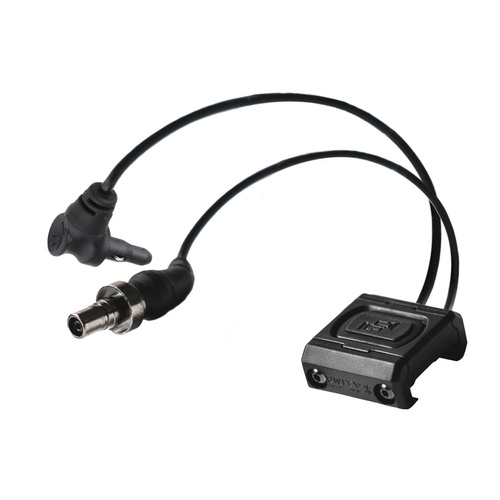 Unity Tactical - Włącznik żelowy na kablu ModButton Lite Sync - SureFire/Crane Laser - 7" - Czarny - MBL2-BLK-SF/CL-7