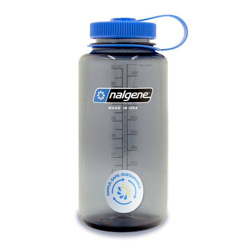 Nalgene - Butelka na wodę 32 oz Wide Mouth Sustain - Otwór 63 mm - 1,1L - Szara - 2020-1532