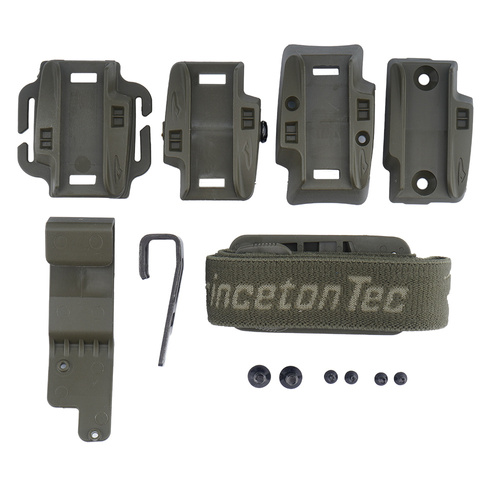 Princeton Tec - Latarka LED nahełmowa Charge MPLS - 55 lumenów - Red / Blue / IR - Olive Drab - C-RBI-OD