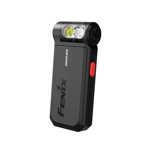Fenix - Latarka LED SW05R-RED z akumulatorem 700 mAh - 150 lm - Czarna - SW05R-RED black