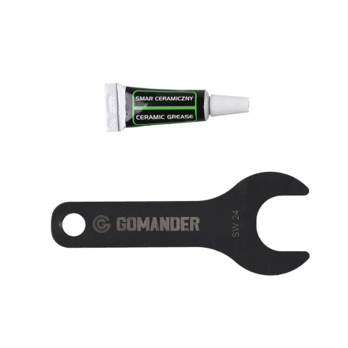 Tłumik płomienia Gomander Quadron S 7,62 M14X1LH - Stal - Czarny - TB0.10173_0-M14LH-7.