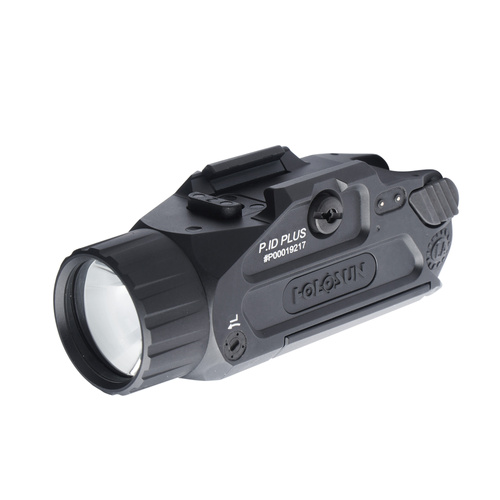 Holosun - Taktyczna latarka na broń Plus - 20 000 cd - Zielony laser - Czarna - P.ID Plus
