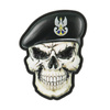 M-Tac - Naszywka Czaszka w Berecie - PVC - 3D - Czarny - 52338202