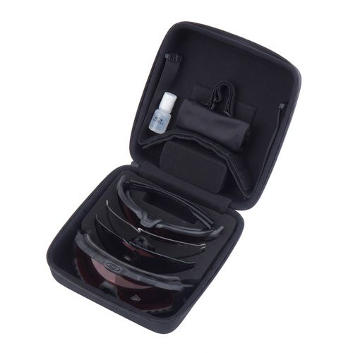 Oakley - Zestaw Operator Kit - Okulary balistyczne M Frame ALPHA - Gogle HALO - 4 wizjery - Czarny - OO9296-2344