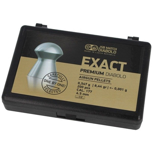 JSB - Śrut do wiatrówki Exact Premium Diabolo - 4.52 mm - 200 szt. - 10237-200
