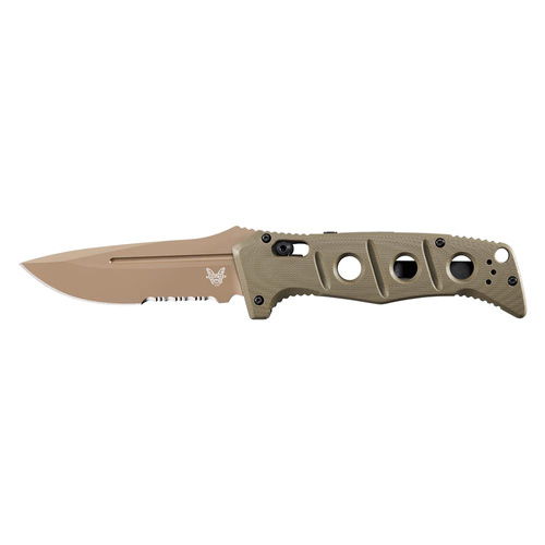 Benchmade - Nóż składany wojskowy Auto Adamas - CPM CruWear - Olive Drab - 2750SFE-2