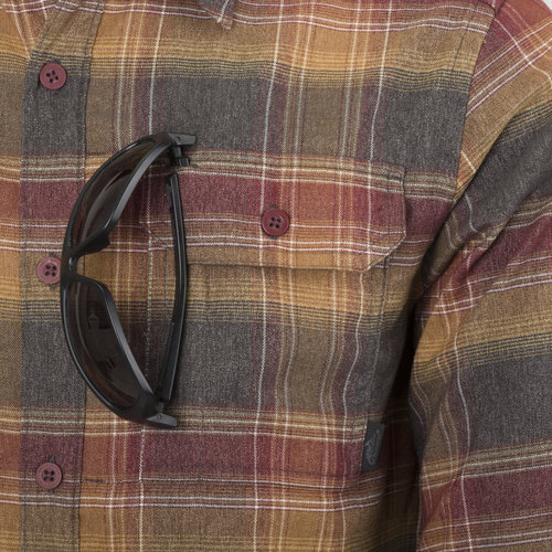 Helikon - Koszula z długim rękawem Greyman - Polyester Nylon Blend - Old-school Grey Plaid - KO-GMN-PN-2J