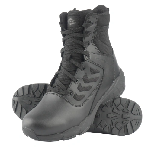 Buty taktyczne Merrell Fullbench Tactical 8" Zip Waterproof - Czarne - J007847
