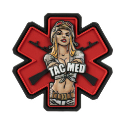M-Tac - Naszywka Tacmed - PVC - 3D - Czerwona - 5794