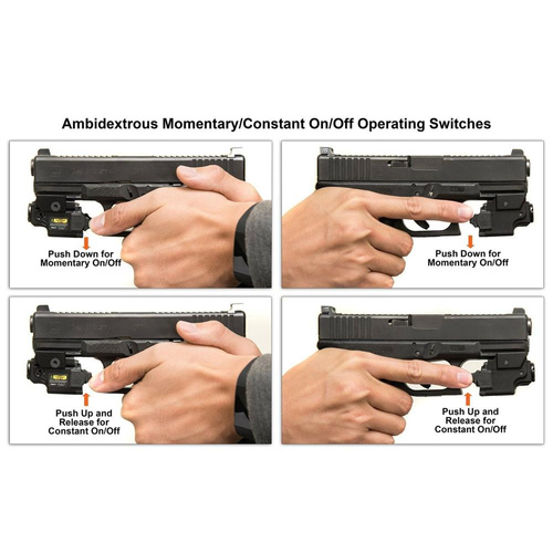 UTG - Celownik laserowy Leapers Ambidextrous Compact Green Laser - Czarny - SCP-LS279S-A