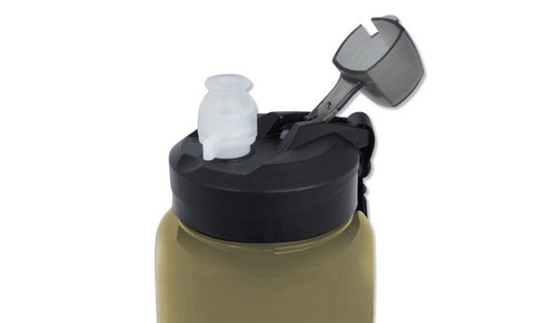 Mil-Tec - Butelka na wodę - 600 ml - Półprzezroczysty Coyote - 14519705