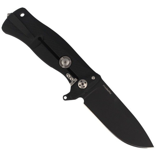 LionSteel - Nóż SR Flipper Aluminum Black / Black Blade - SR11A BB