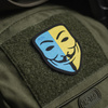 M-Tac - Naszywka Morale Patch - Anonymous - Black/Yellow/Blue - 51313002