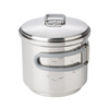 Esbit - Kuchenka turystyczna z garnkiem Solid Fuel Cookset Stainless Steel - 585 ml - CS585ST