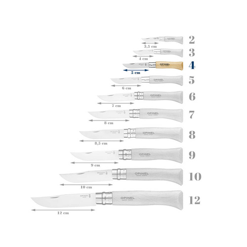 Opinel - Nóż N°4 VRI - Inox - 121040