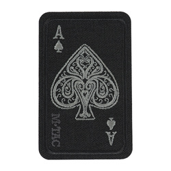 M-Tac - Naszywka Ace Of Spades - Haftowana - Cordura 500D - Czarna - 5362