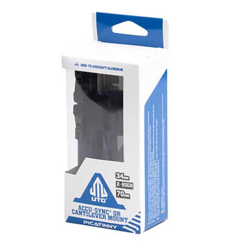 Leapers - Montaż jednoczęściowy Wysoki 34/22 Accu-Sync - Cantilever 70 mm - Czarny - AIR42270Q  