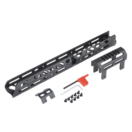 Kruk - Długie łoże z krótką nakładką rury gazowej - AK-74/AKM/AKS-74 - Czarny - CRC 1U004A