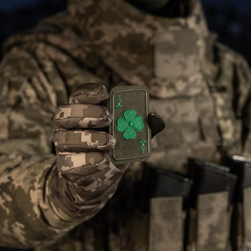 M-Tac - Naszywka Szczęśliwa Karta - Cordura 500D - Koniczyna - Ranger Green - 51391023