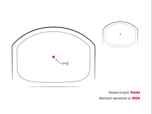 Vortex Optics - Kolimator Razor z montażem Picatinny - 3 MOA / 6 MOA - RZR-2001/RZR-2003