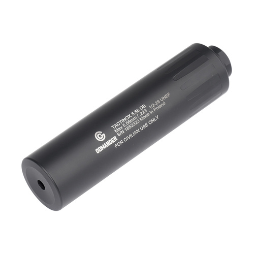 Gomander - Tactinox 5,56 OB - Kal. 5,56 mm / .223 - 1/2 x 28 UNEF - Czarny - TB0.8435 1/2x28UNEF-BK