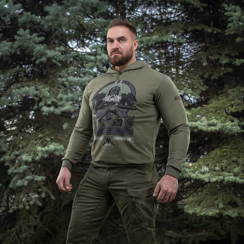 M-Tac - Bluza z kapturem Odin Mystery - Bawełna - Light Olive - 20552038