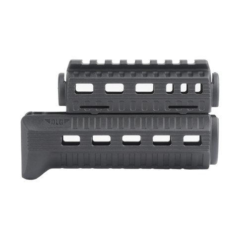 DLG Tactical - Łoże z nakładką rury gazowej do AKSU - Picatinny - M-LOK - Polimer - Czarny - DLG-122-BLK