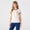 Helikon - T-shirt damski Catch the spirit - Bawełna - Sand/Czerwony - TS-CTS-CB-3G