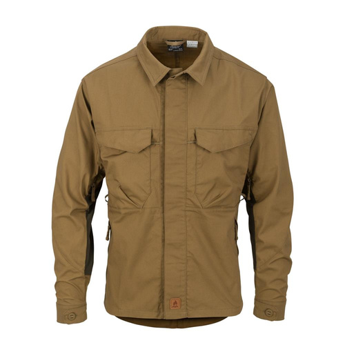 Helikon - Koszula bushcraftowa Woodsman - DuraCanvas - Czarny/Taiga Green - KO-WDN-DC-1109A