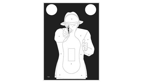 Tarcza strzelecka TS-9 Francuz - Biały - 10 szt.