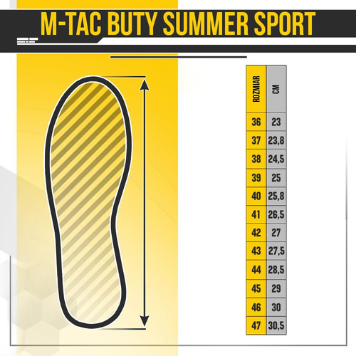M-Tac - Buty trekkingowe Summer Sport - Czarne - MTC-804403-BK