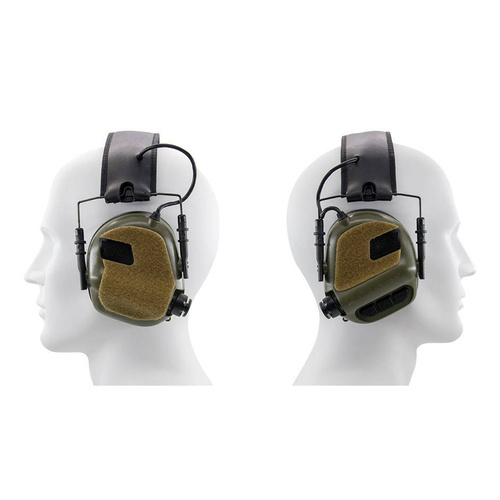 Earmor - Samoprzylepny panel z rzepem do ochronników słuchu M31/M32 - Czarny - S14