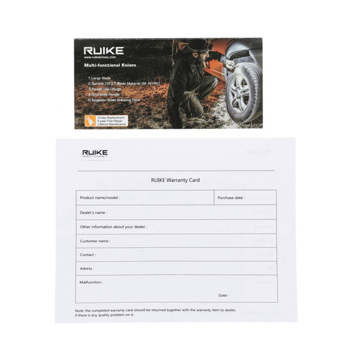 Ruike - Nóż składany P166-AB - 14C28N - Czarny - P166-AB