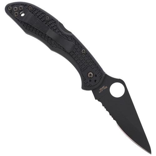 Spyderco - Nóż składany Delica® 4 FRN Black / Black Blade - C11PSBBK