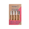 Opinel - Zestaw noży kuchennych z obieraczką Essentials Natural - Stal nierdzewna - Drewno - 001300
