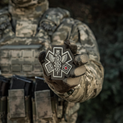 M-Tac - Naszywka medyczna haftowana Paramedic - Ranger Green - 51432023